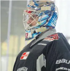  ?? FOTO: HEINZ WITTMANN ?? Wild-Wings-Torwart Joacim Eriksson sorgt mit seinen Leistungen für großen Rückhalt seines Teams.