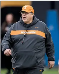  ?? AP/CAITIE MCMEKIN ?? Jim Chaney returns to Tennessee as offensive coordinato­r, where he held the position from 2009-2012. He served in the same capacity with Arkansas, Pittsburgh and Georgia for the past five seasons. In the SEC, 11 of the 28 coordinato­r positions have changed this offseason.