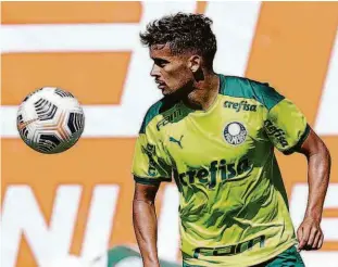  ?? Cesar Greco/palmeiras ?? Gustavo Scarpa renasce com o manto alviverde após amargar uma negociação frustrada para a Espanha e a reserva na equipe de Abel Ferreira