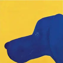  ?? ?? “Blue Dog,” Lynn Friel, acrylic.