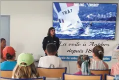  ?? (DR) ?? Laura Granier a régalé les jeunes de la SRA lors d’une rencontre pleine de fraîcheur