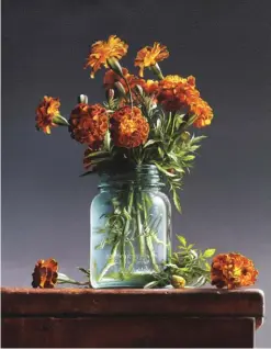  ??  ?? 3
Marigolds, oil on linen, 20 x 16"
3