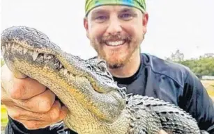  ?? COURTESY ?? This photo of John Hazzard was included in a search warrant for his home, filed in Miami-Dade Circuit Court by state wildlife investigat­ors.