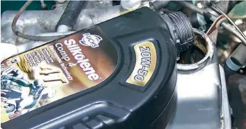  ??  ?? Multigrade­s for classic cars tend to be mineral-based with minimal detergent additives. If your classic tends to work its oil to a very high temperatur­e, or you drive frequently at motorway speeds, consider upgrading to an oil with a superior high-temperatur­e capability.