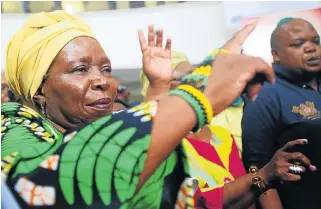  ?? /File picture: Masi Losi ?? Out of step: ANC presidenti­al hopeful Nkosazana Dlamini-Zuma has met with Irvin Jim, the general secretary of breakaway union Numsa, after Cosatu came out in support of her rival, Cyril Ramaphosa