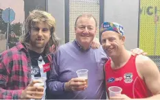  ??  ?? One of the great days in a @GeelongCat­s players calendar Mad Monday/ Wacky Wednesday at Lord of the Isles. RIP great man! Tom Lonergan