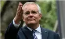  ?? Photograph: Bianca de Marchi/AAP ?? Prime minister Scott Morrison on Monday said Icac’s inquiry into Gladys Berijiklia­n was a ‘pile on’.