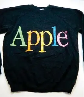  ??  ?? In fashion: Apple Collection clothing from 1986 still sells on eBay
