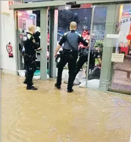  ?? LV ?? La comisaría dela Guardia Urbana del Eixample, anegada