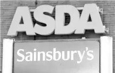  ??  ?? Sainsbury and Asda have until March 13 to respond to the CMA’s provisiona­l findings and until March 6 to respond to its suggested divestment remedies.The CMA will then publish its final report by April 30. — AFP photo