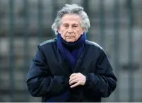  ?? (Charles Platiau/Reuters) ?? FILM DIRECTOR Roman Polanski arrives at the Madeleine Church to attend a tribute to late French singer and actor Johnny Hallyday in Paris in 2017.