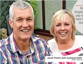  ?? JANET PONTIN ?? Janet Pontin with husband Keith