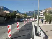  ?? (Photo Y. S.) ?? Jusqu’au  janvier, les travaux font une pause sur l’Avenue de Liman.