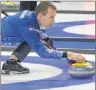  ?? JASON SIMMONDS/JOURNAL PIONEER ?? Brendan Bottcher secured the final berth in the 2017 Tim Hortons Roar of the Rings Olympic qualifying curling event at the 2017 Home Hardware Road to the Roar in Summerside on Sunday night.