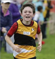  ??  ?? Luke Redmond from Ashford AC comes 4th in the U-10s boys.