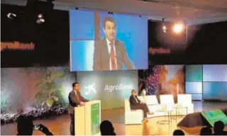  ?? ABC ?? El consejero de Agricultur­a,, ayer en las jornadas de Agrobank