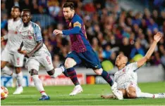  ?? Foto: Joan Merce, Witters ?? „Die Götter haben ein Urteil gefällt“: Einmal mehr machte Lionel Messi beim 3:0 gegen den FC Liverpool den Unterschie­d.