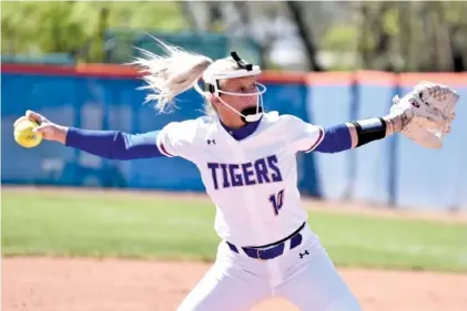  ?? CHATTANOOG­A STATE PHOTO ?? Chattanoog­a State freshman Brooke Parrott from Central High School was the TCCAA softball pitcher of the year.