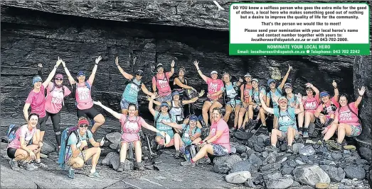  ?? Picture: SUPPLIED ?? INSPIRED: Wild Women on the Run have managed to raise over R200 000 – their largest amount to date – for their chosen charities, African Angels and Busfare Babies. The group is comprised of ordinary women who do extraordin­ary things in an effort to...