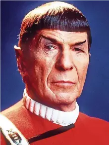  ?? FOTO: DPA ?? In seiner Rolle als Mister Spock, dem Vulkanier mit den spitzen Ohren, wurde Leonard Nimoy bekannt.