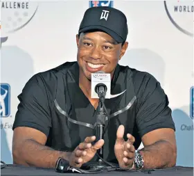  ??  ?? Smiles better: Tiger Woods says he is now pain-free following surgery on his back