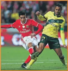  ??  ?? Hubo visores de equipos ingleses en el partido del Benfica contra el Chaves para ver al atacante tricolor