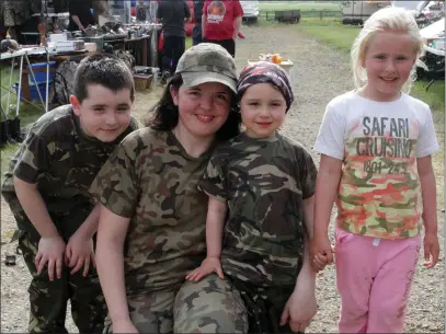  ??  ?? Kyle Liddane, Nuala Liddane, Robyn Liddane and Shelia Cordeiro enjoying the military show.