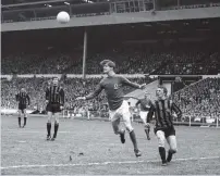  ??  ?? UPS AND DOWNS: From top, captains Tony Book (Manchester City) and David Nish (Leicester) at the kick-off; the 1969 FA Cup final programme; and Allan Clarke in action for Leicester