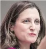  ??  ?? Chrystia Freeland