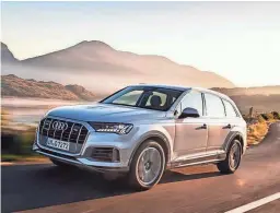  ??  ?? The 2020 Q7 is the only Audi that seats more than five occupants.