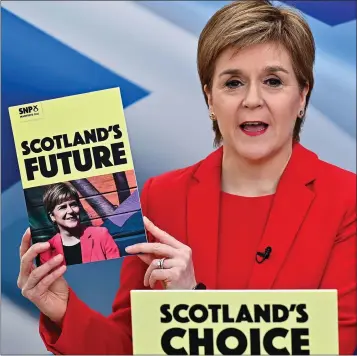  ??  ?? Nicola Sturgeon launches her manifesto from her home in Glasgow. Floral tributes to the Duke of Edinburgh, top, and Scottish Greens co-leader Patrick Harvie