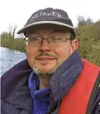  ??  ?? Alan at the tiller of Rigmarole on the Grand Canal.