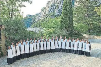  ?? Fundació ONCA ?? La Escolania de Montserrat, protagonis­ta de la gira de conciertos de la ONCA.