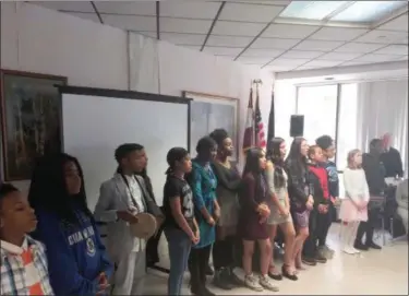  ?? GARY PULEO — MEDIANEWS GROUP ?? The Eisenhower Science &amp; Technology Leadership Academy Choir performed for the audience at the Montgomery County Department of Health and Human Services Black History Month program.