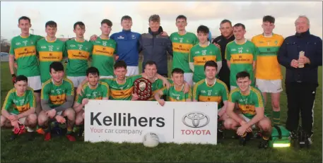  ??  ?? John Mitchels football team who won the final of the Kelliher’s Toyota Tralee Central Region Div. 2 minor football competitio­n.