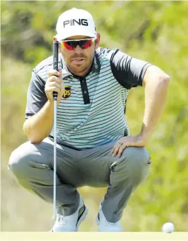  ?? Getty Images Picture: ?? LETTING IT SLIP. Louis Oosthuizen didn’t have things all his own way in the final round of the Nedbank Challenge at Sun City yesterday.