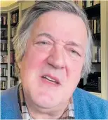  ??  ?? Stephen Fry had an operation to remove his prostate in January and viewers yesterday saw him, left, praise Turnbull for his courage and wise words after his cancer diagnosis