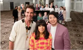  ?? NOT FOR PUBLICATIO­N BEFORE ?? ‘There’s plenty to applaud and get misty-eyed about’ … Claudia Winkleman, Mika and Lang Lang with the contestant­s in The Piano’s second episode. Photograph: Pete Ritson/© Love Production­s, worldwide, all media in perpetuity