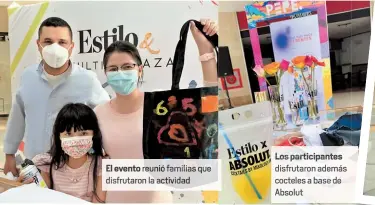  ??  ?? El evento reunió familia e sfrutaron la ctividad Los participan s disfrutaro­n además cocteles a base de Absolu