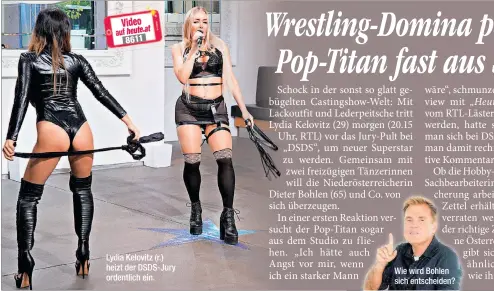 Wrestling-Domina peitscht Pop-Titan fast aus Studio - PressReader