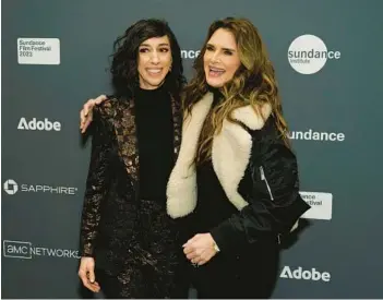  ?? CHRIS PIZZELLO/AP ?? Lana Wilson, left, and Brooke Shields are seen Jan. 20 at the “Pretty Baby: Brooke Shields” premiere in Utah.