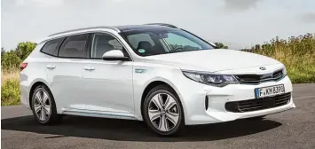  ?? Foto: Kia ?? Weiße Weste: der Kia Optima Sportswago­n als ökologisch vernünftig­er Plug in Hybrid.