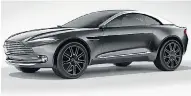  ??  ?? Aston Martin’s SUV will likely have four doors.