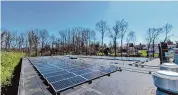  ?? Courtesy Keith Spaar/Branford Public Schools ?? Solar panels on top of Branford’s Mary R. Tisko Elementary School are expected to save the school district $200,000 over the next two decades.