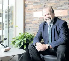  ?? REBECCA BLISSETT/POSTMEDIA FILES ?? Russell Hallbauer, CEO of Taseko Mines Limited, is photograph­ed in his downtown Vancouver offices Oct. 14, 2014.