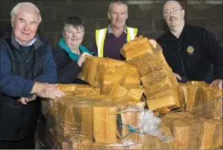  ??  ?? Dick Lyng, Meals on Wheels; Margaret Maher, Old Folks Club; Pat Laffan, Wexford County Council and Myles Courtney, Lions Club president.