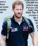  ??  ?? SUPPORT: Prince Harry is a patron of the charity