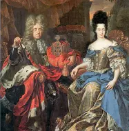  ??  ?? Protagonis­ta Anna Maria Luisa e Giovanni Guglielmo, ritratto di Jan Frans van Douven, 1708