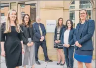  ??  ?? RECOGNITIO­N: From left, Deborah Warren, Victoria Clark, Russell Stevens, Joanne Chase, Kayleigh Fantoni and Rachel Dean