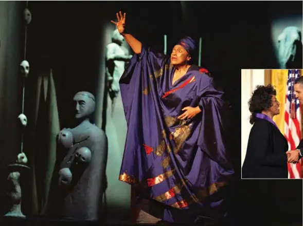  ??  ?? In this file photo American soprano Jessye Norman performs at the Theatre du Chatelet in Paris.
— AFP photos